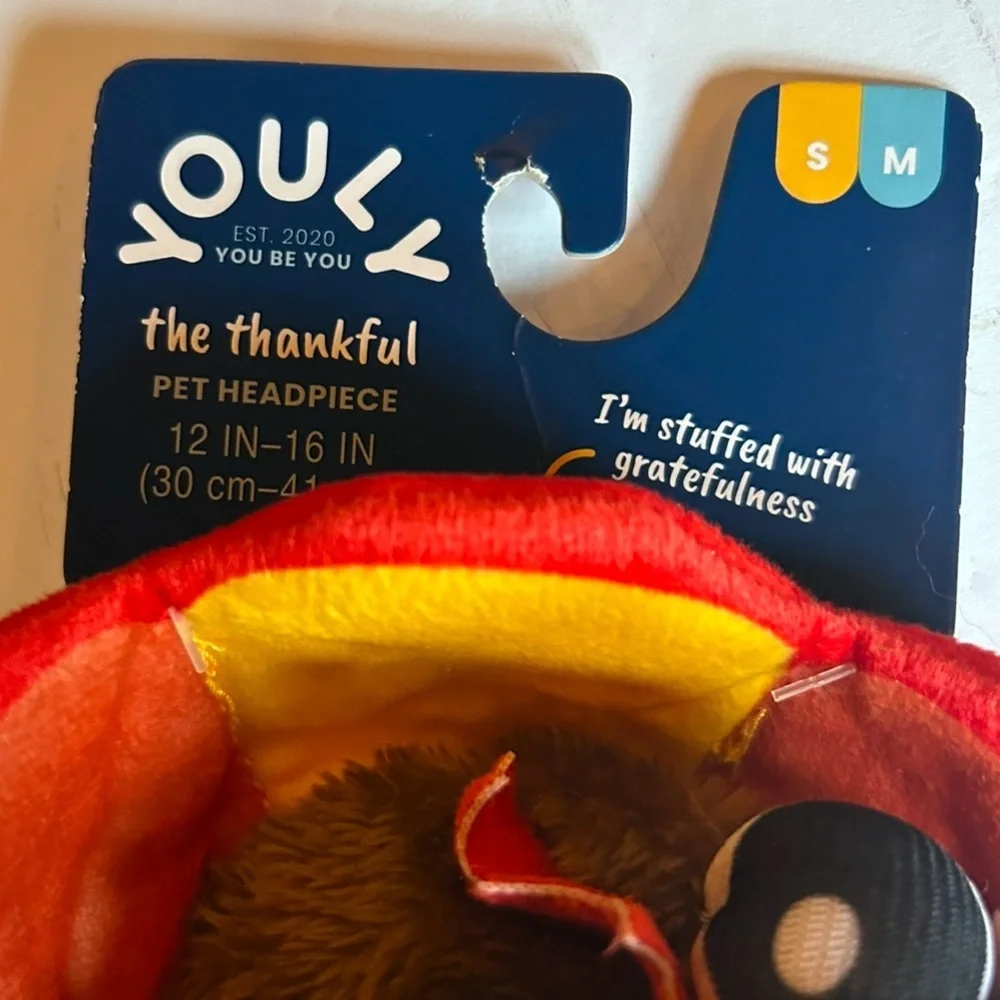 NWT Dog Turkey Costume Head S/M